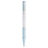 Crystalline ballpoint pen Blue, Chrome plated